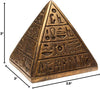 Egyptian Pyramid Statue - Bronze - 3.5" - Made in Egypt