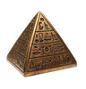 Egyptian Pyramid Statue - Bronze - 3.5" - Made in Egypt