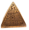 Egyptian Pyramid Statue - Bronze - 3.5" - Made in Egypt