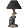 Design Toscano Royal Cat Egyptian Diety Bastet Sculptural Table Lamp, 10 inches wide, 16 inches tall, Handcast Polyresin, Black & Gold Finish