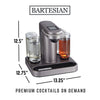 Bartesian Premium Cocktail and Margarita Machine for the Home Bar with Push-Button Simplicity and an Easy to Clean Design (55300) (Renewed)