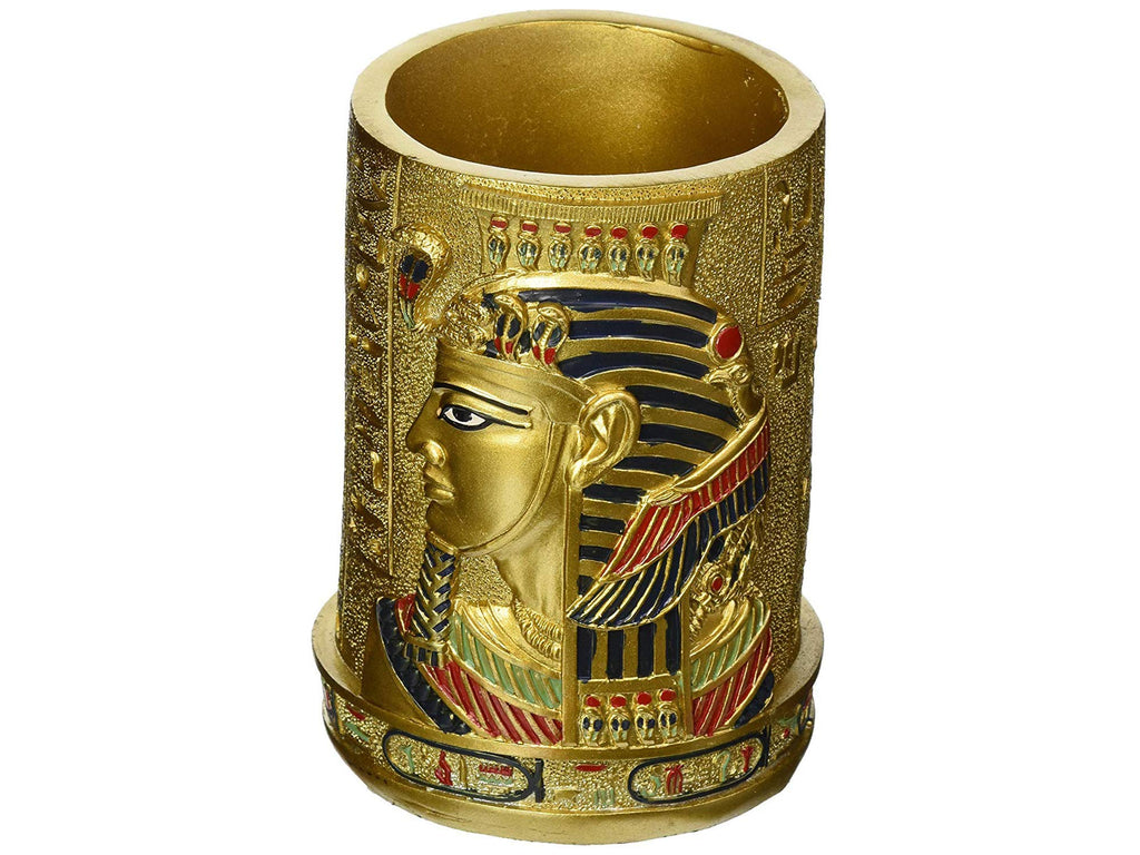 Design Toscano QL1244 Egyptian Pharaoh Pen Vessel,full color