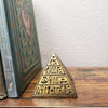 Egyptian Pyramid Statue - Bronze - 3.5" - Made in Egypt