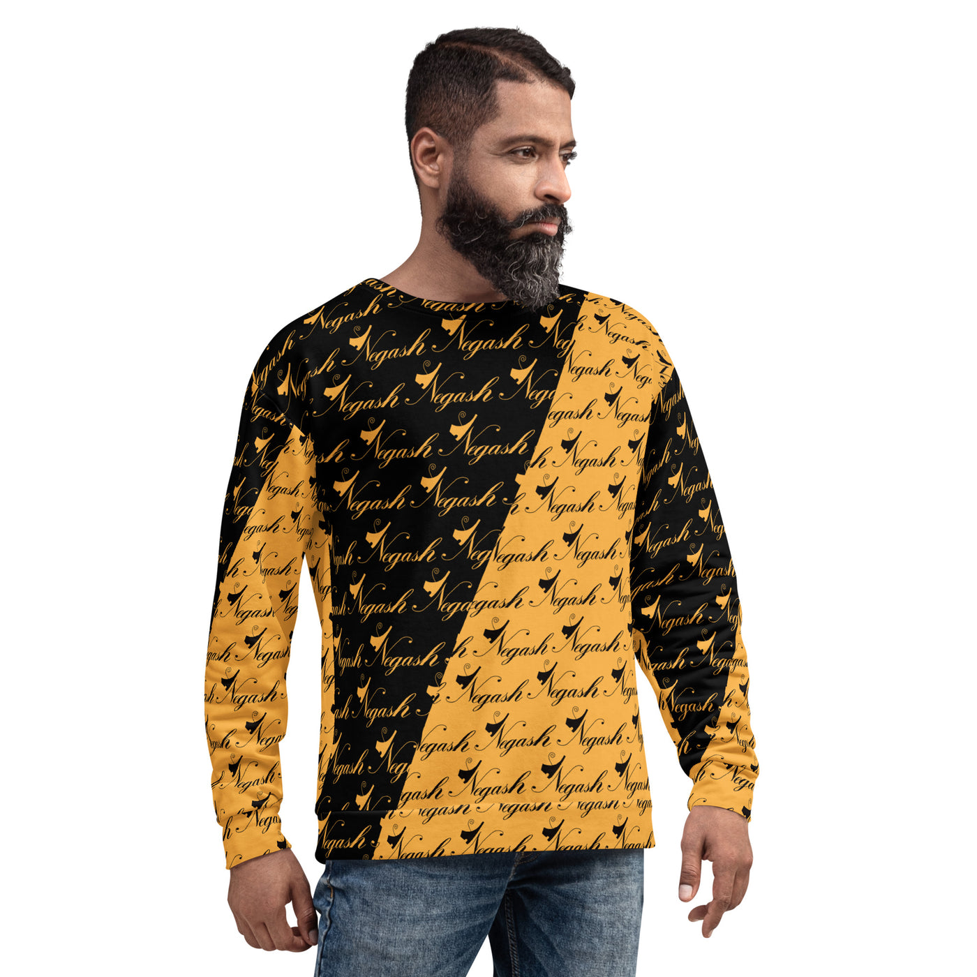 Men's All-Over Print Long-sleeved Sweatshirt
